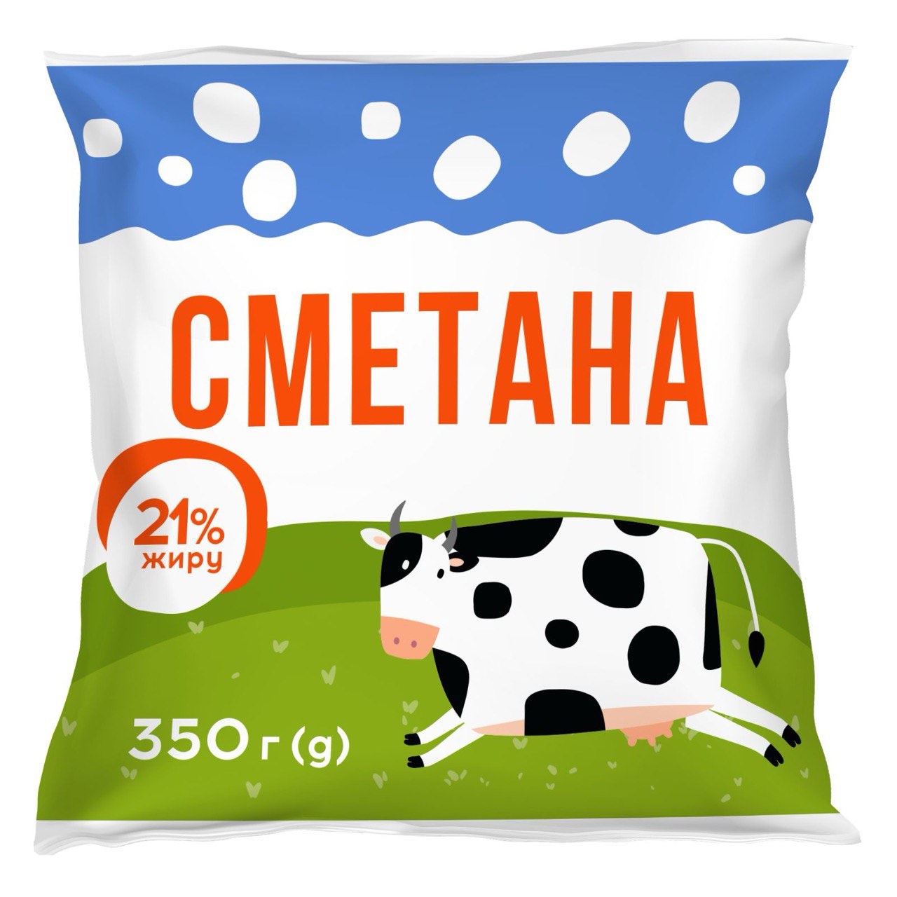 Сметана Альдіс-Д 21%, 350г плівка поліетиленова